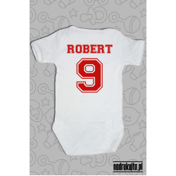 POLSKA - imię i numer - body dziecięce z nadrukiem