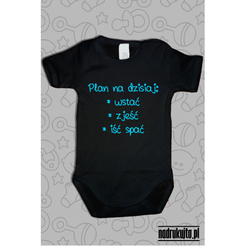 Plan na dzisiaj - Body dziecięce z nadrukiem