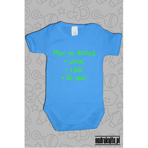Plan na dzisiaj - Body dziecięce z nadrukiem