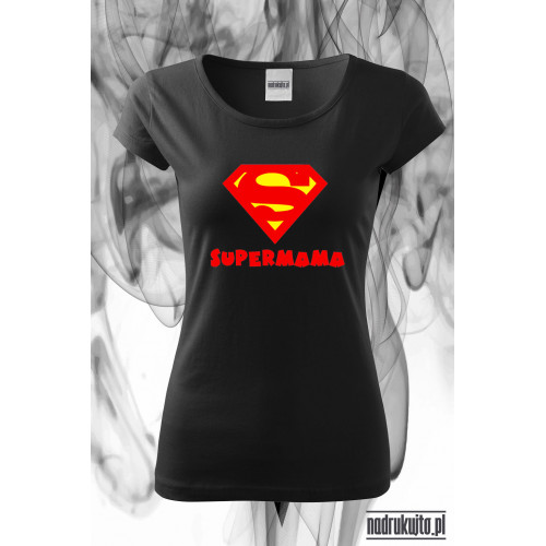 Supermama -Koszulka damska z nadrukiem