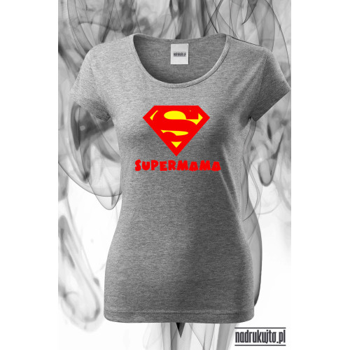 Supermama -Koszulka damska z nadrukiem