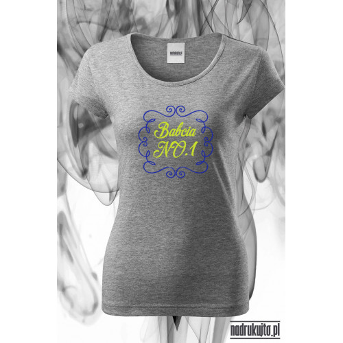 Babcia numer 1 - Koszulka z nadrukiem idealna na dzień Babci