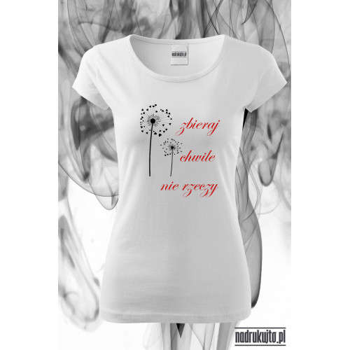 Zbieraj chwile - koszulka z nadrukiem