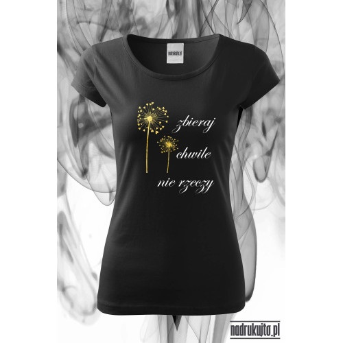 Zbieraj chwile - koszulka z nadrukiem