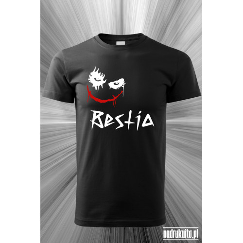 Bestia - koszulka męska z nadrukiem