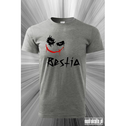 Bestia - koszulka męska z nadrukiem