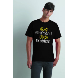 Koszulka z nadrukiem - No girlfriend no problem