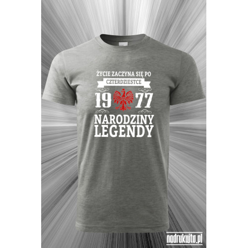 Życie zaczyna się po 40-ste - koszulka z nadrukiem